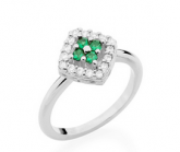 RHODIUM 110613 ANEL ROMMANEL VERDE