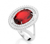 RHODIUM 110620 ANEL ROMMANEL VERMELHO