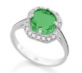 RHODIUM 110544 ANEL ROMMANEL VERDE