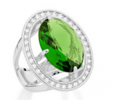 RHODIUM 110603 ANEL ROMMANEL VERDE