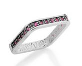 RHODIUM 110584 ANEL ROMMANEL ROSA ESCURO